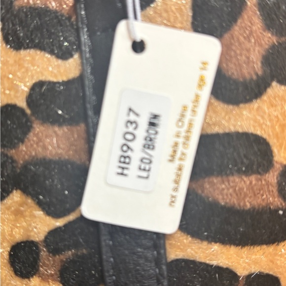 NWT - Leopard Print Tote Bag with Black Trim - Picture 4 of 4